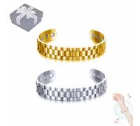 Biancat™ Prostapower Magnetic Copper Band, AEXZR Magnetic Copper Prostate Band, Explcior Fzysjve Biancat Prostapower Magnetic Copper Band, 2024 New Adjustable Copper Magnetic Bracelet (2PCS-D)
