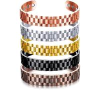 Biancat ProstaPower Magnetic Copper Band,Magnetic Copper Prostate Band,Fashion Bracelets Copper Bracelet,Copper Ion Wristband,Fashion Magnetic Bracelets for Men (5 pcs-Mix)