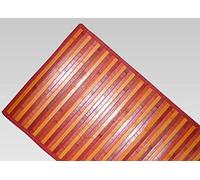 BIANCHERIAWEB Bamboo Degradè Red Rug, Kitchen Runner 50x180 cm, Kitchen Rug Non-Slip 100% Bamboo, Kitchen Lane made of durable material, Does not absorb stains