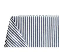 BIANCHERIAWEB Kitchen and Living Room Tablecloth 140 x 240 cm Blue Stick Design Made in Italy Table Cloth 100% Cotton
