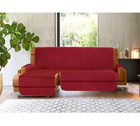 BIANCHERIAWEB Peninsula Sofa Cover Anti-Slip Quilted Imperial Bordeaux 240 Left