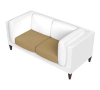 BIANCHERIAWEB Sofa Cover Solid Colour Stretch Stain Resistant Shaped Model Taupe Seat Taupe