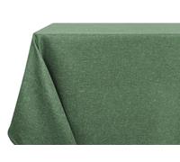 BIANCHERIAWEB Tablecloth Kitchen Living Room Anti-Stain Water-Repellent Linen 140 x 140 cm Apple Green