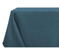 BIANCHERIAWEB Tablecloth Kitchen Living Room Stain Resistant Water-Repellent Linen Round 160 cm Petrol