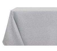 BIANCHERIAWEB Tablecloth, Kitchen, Living Room, Waterproof, Water-Repellent, Linen Round, 160 cm, Grey