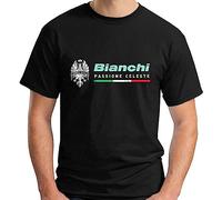 Bianchi Passione Celeste Bicycle Logo Men's T-Shirt Black XL
