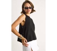 Bianco Lucci Women's Button Detailed Knit Blouse in Black Bianco Lucci Black One Size