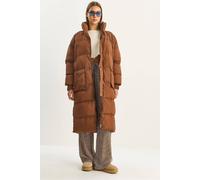 Bianco Lucci Women's Oversize Long Puffer Coat in Chocolate Bianco Lucci Chocolate One Size