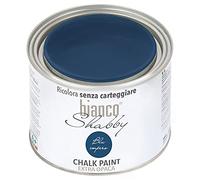 bianco Shabby® Blu Impero (Imperial Blue) Water-Based Chalk Paint for All Surfaces - Extra Matt Finish (500 ml)