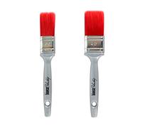 BIANCO SHABBY Set of 2 Professional Paint Brushes for Chalk Painting, Watercolour and DIY (30+40mm)