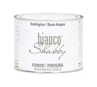 bianco Shabby - Transparent Matte Base & Topcoat for Chalk Paint - Shabby Chic Style - Ultra Matte Protective Finish (500 ml)