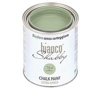 bianco Shabby® Verde Salvia (Sage Green) Water-Based Chalk Paint for All Surfaces - Extra Matt Finish (1 Litre)