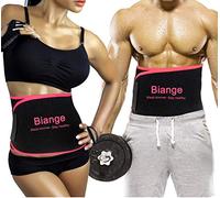 Biange Plus Size Waist Trainer for Women Men Sweat Belt Waist Trimmer Belly Band Stomach Wraps