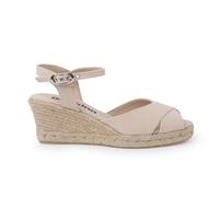 Biankina Taggia Espadrille Wedges: Sustainable, Vegan, Classic Style. Made in Spain, Beige, 5.5 UK