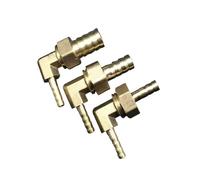 BIANMTSW 1pc 6mm-16mm Hose Elbow Reducing Coupling Brass Hosetail Reducer Coupler Connector Water Gas Oil BIANMTSW