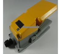 BIANMTSW 1Pcs TFS-302 Yellow Grey Foot Pedal Switch LT4 AC 250V 15A Antislip Metal Momentary Industrial Treadle Aluminum Shell BIANMTSW