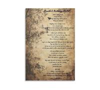BIANMTSW Bereavement Condolence Quote Poster Afterlife Comfort Scripture Style Verse Canvas Painting Wall-Art For Hospice Quiet Room Decor Framed,08X12inch(20X30cm)
