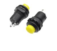 BIANMTSW Emergency Stop Switch DS-228 3A /125VAC 1.5A/250VAC On/Off Latching Momentary Push Button Switches DS-428 Self Locking Push Button Switch(Self Locking Yellow,20PCS)