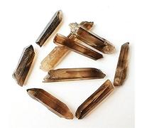 BIANMTSW Home Collections for 30g/50g Natural Smoky Crystal Wand Lemurian Seed Quartz Point Crystal Rough (Color : Smoky Quartz Wand, Size : 50g)