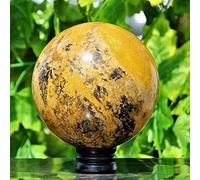 BIANMTSW Home Collections Natural Topaz Crystal Ball Crystal Stone (Size : 65-70mm)