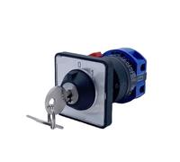 BIANMTSW LW26-25YS3/1S Lock Key 22mm Mounting Size Power Cut-off Anti Misoperation Change-over Rotary Cam Switch BIANMTSW