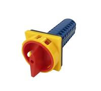 BIANMTSW LW26GS-20/9 Padlock Cam Switch 20A 690V 9 Poles Power Rotary Changeover Selector 36 Terminals Screws ON-OFF 2P Silver