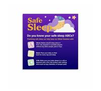 BIANMTSW Nursery Wall Art - ABCs of Safe Infant Sleep Guide Poster, Educational & Decorative Print for New Moms and Dads(Framed,12x18inch(30x45cm))