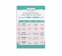 BIANMTSW Nursing & Medical Training Resource - Pediatric Vital Signs Chart, Essential Clinical Reference for Hospital, EMT, Study BIANMTSW(Unframed,08x12inch(20x30cm))