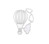 Bianriche Metal Cutting Dies Hot Air Balloon Stencils Template Embossing Tool for Card Making DIY Scrapbookin Photo Album Decoration,D#