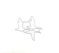 Bianriche Metal Cutting Dies Wild Geese Stencils Template Embossing Tool for Card DIY Scrapbookin Photo Album Decoration,C#