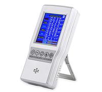 BIAOLING Air Quality Monitor Accurate Tester for CO2 Formaldehyde(HCHO) TVOC PM2.5/PM10 Multifunctional Air Gas Detector Real Time Data&Mean Value Recording for Home Office and Various Occasion