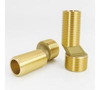BiaoTeng 2 Pack 3/4 to 1/2 Inch Reducer Adapter Adjustable 130mm~165mm | Bathtub Tap Adapter Adjustable Swing Arm Brass Wall Mount Bathroom Faucet Connector Tall 64mm