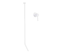 BiaoTeng Ceiling Mounted Tap Concealed Basin Tap, Hot and Cold Single Handle Wall Mounted Basin Mixer Taps Brass for Bathroom White