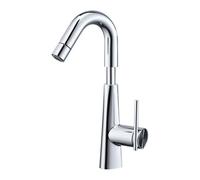 BiaoTeng Dual Function Bathroom Sink Tap with Pullout Faucet 360 Swivel, Hot and Cold Modern Mixer Tap Bathroom Sink Brass for Washbasins Chrome