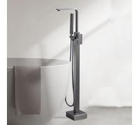 BiaoTeng Freestanding Bath Shower Mixer Tap Grey