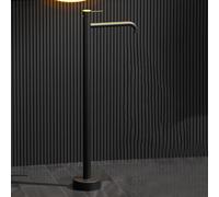 BiaoTeng Freestanding Bath Taps Floor Mounted Black with 360 Rotatable Hot and Cold Brass Single Handle Freestanding Bath Mixer Tap