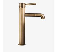 BiaoTeng Retro Bathroom Basin Mixer Tap High, Antique Brass Bathroom Sink Taps, Countertop Basin Tap Bathroom Sink Mixer Tap, Antique