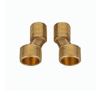 BiaoTeng Shower Fittings for Taps,1/2 Inch to 3/4 Inch Adapter Brass,3/4 to 1/2 Reducer Chrome,Shower Fittings for Taps,Brass Reducer 3/4 to 1/2,Gold A