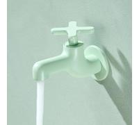 BiaoTeng Single Lever Cold Water Tap Wall Mounted Green | 1/2 Inch Single Cold Water Basin Tap with Cross Handle Brass for Bathroom Garden Mop Pool