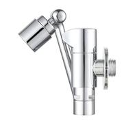 BiaoTeng Wall Mounted Cold Water Tap 2 Functions with 360 Rotatable Brass 1/2 Inch Outside Garden Tap Chrome
