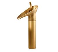 BiaoTeng Waterfall Basin Mixer Tap Brass Single Hole with G1/2 Hose Brass Basin Mixer Taps 1 Hole Retro Bathroom Basin Mixer Tap Antique high