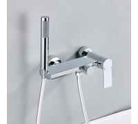 BiaoTeng Waterfall Bath Mixer Taps with Shower Wall Mounted Chrome