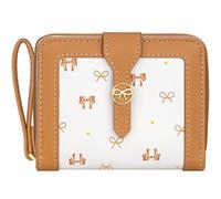 BIAOTIE Bow Women's Wallet Cute Bifold Zipper Around Wallet for Women RFID Credit Card Holder Purse for Ladies Aesthetic Leather Card Holder Purse, Orange, Bow