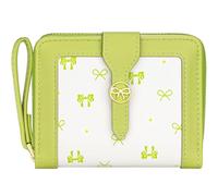 BIAOTIE Bow Women's Wallet Cute Bifold Zipper Around Wallet for Women RFID Credit Card Holder Purse for Ladies Aesthetic Leather Card Holder Purse, Lime Green, Bow