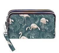 BIAOTIE Large Capacity Wristlet Wallet - Women Printed Nylon Waterproof Handbag Clutch Purse, Sku-ha-04
