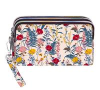 BIAOTIE Large Capacity Wristlet Wallet - Women Printed Nylon Waterproof Handbag Clutch Purse, Sku-ha-05