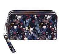 BIAOTIE Large Capacity Wristlet Wallet - Women Printed Nylon Waterproof Handbag Clutch Purse, Sku-ha-06