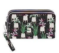 BIAOTIE Large Capacity Wristlet Wallet - Women Printed Nylon Waterproof Handbag Clutch Purse, Sku-ha-11