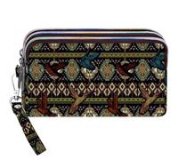 BIAOTIE Large Capacity Wristlet Wallet - Women Printed Nylon Waterproof Handbag Clutch Purse, Sku-ha-12