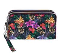 BIAOTIE Large Capacity Wristlet Wallet - Women Printed Nylon Waterproof Handbag Clutch Purse, Sku-ha-14